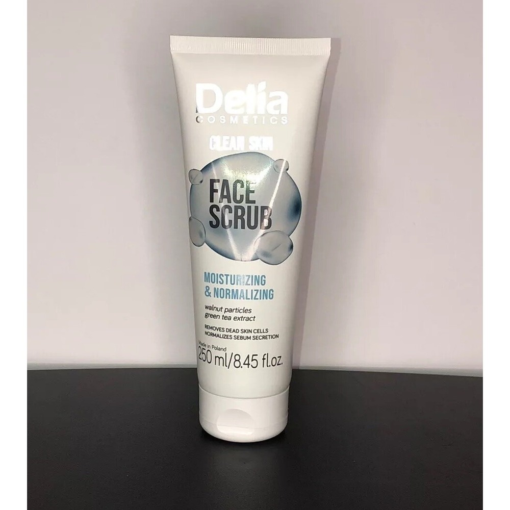 Delia‎ Clear Skin Face Scrub Moisturizing Normalizing Exfoliating